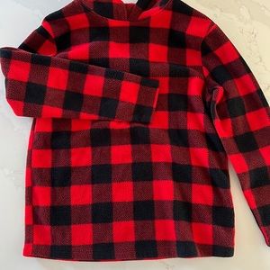 Cat & jack flannel hoodie size s 6/7